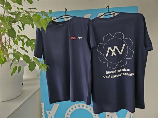 T-Shirt des Fachbereichs Maschinebau und Verfahrenstechnik